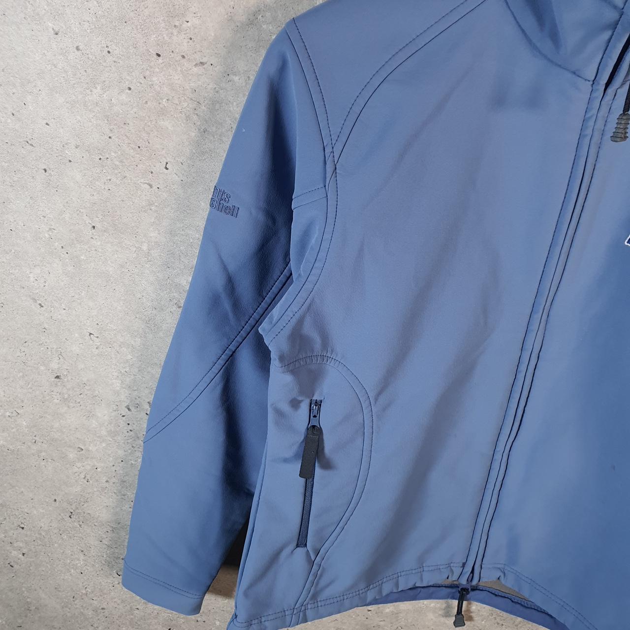 Vintage Berghaus Windbreaker Rain Track Jacket Womens UK10 Blue Lightweight Logo