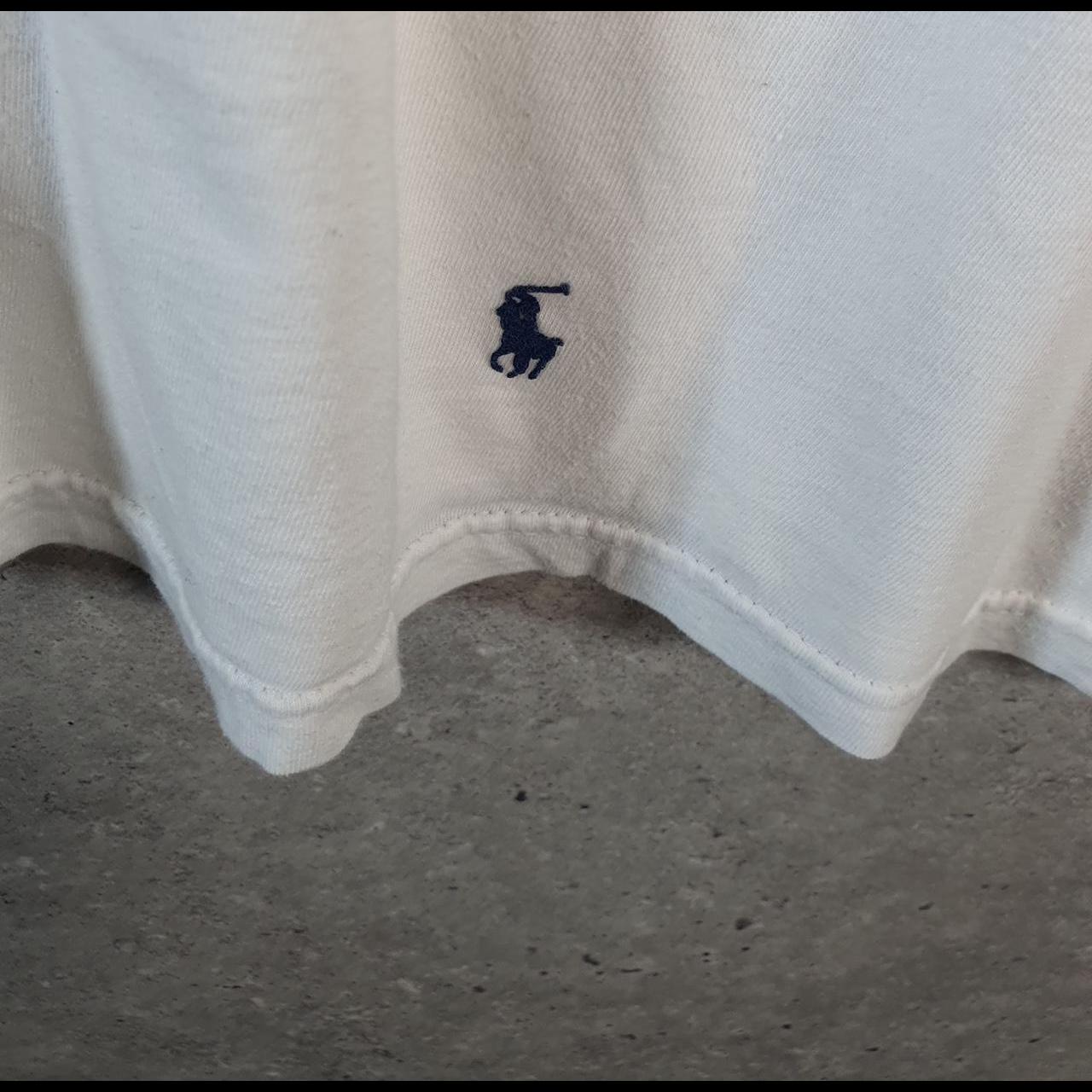 Vintage Ralph Lauren Polo Sport T Shirt Men’s Large White  Classic Fit Embroidered Pony C8677