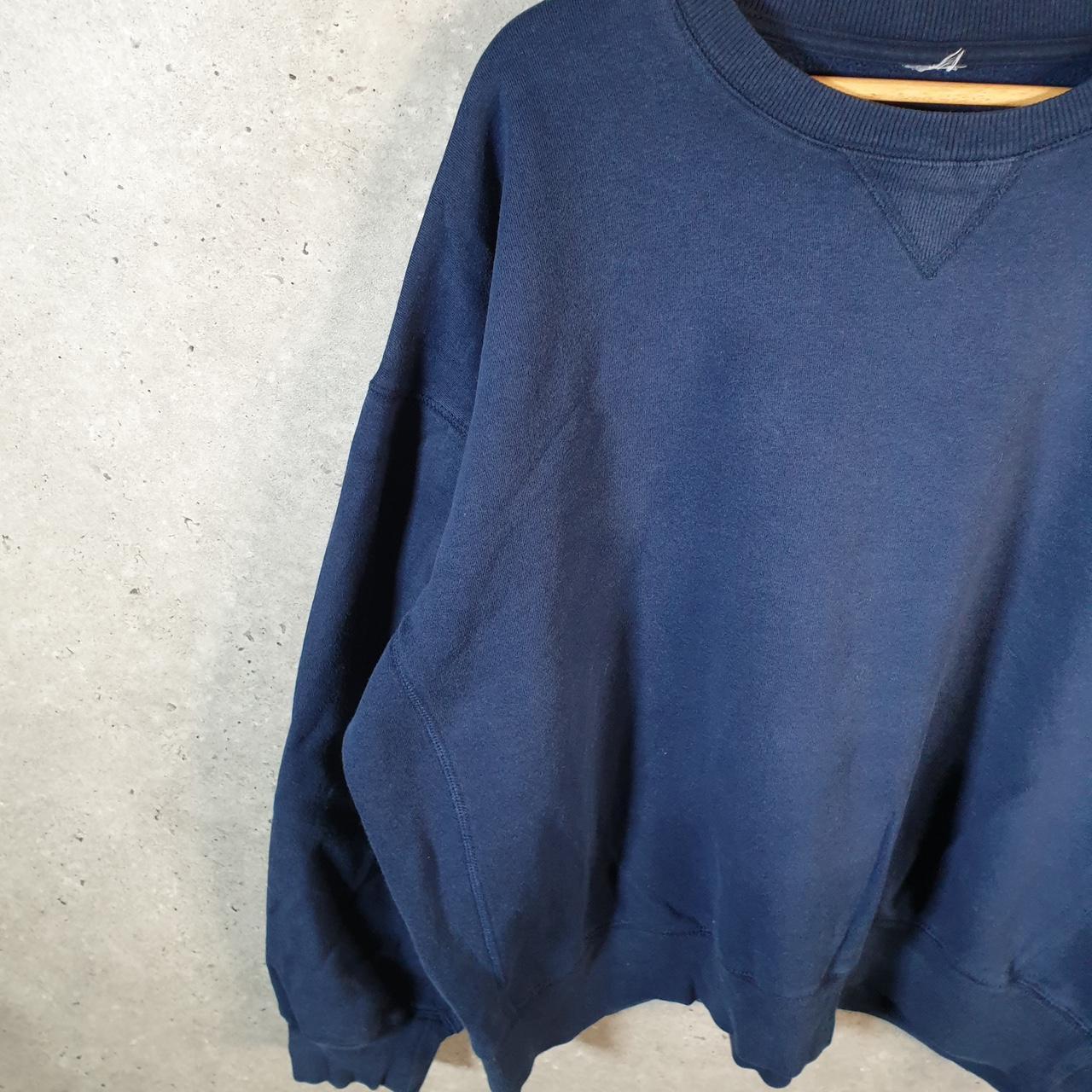 Vintage Russell Athletic Sweatshirt Men’s 2XL Navy Blue USA Baggy Blank