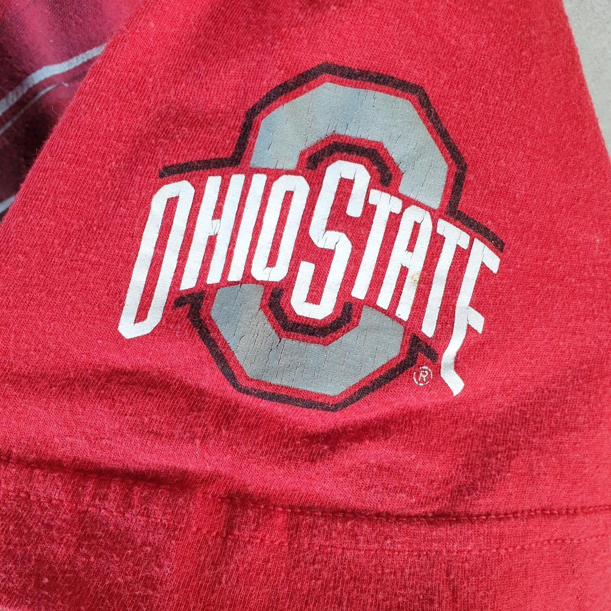 Vintage Nike Ohio State NFL Pro State T Shirt Men’s Large Red Logo Swoosh Athletic