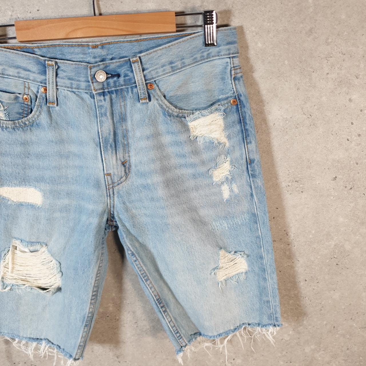 Vintage Levi’s 511 Baggy Shorts Jorts Cargo Mens W32 Blue Relaxed Denim