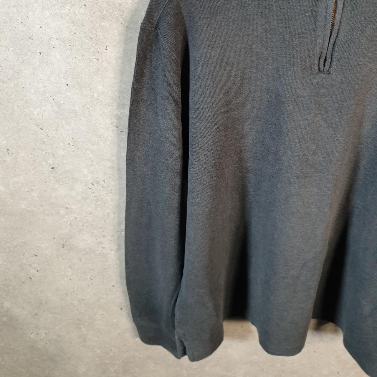 Vintage Ralph Lauren Polo 1/4 Zip Sweatshirt Men’s Large Grey Cotton Pullover Pony