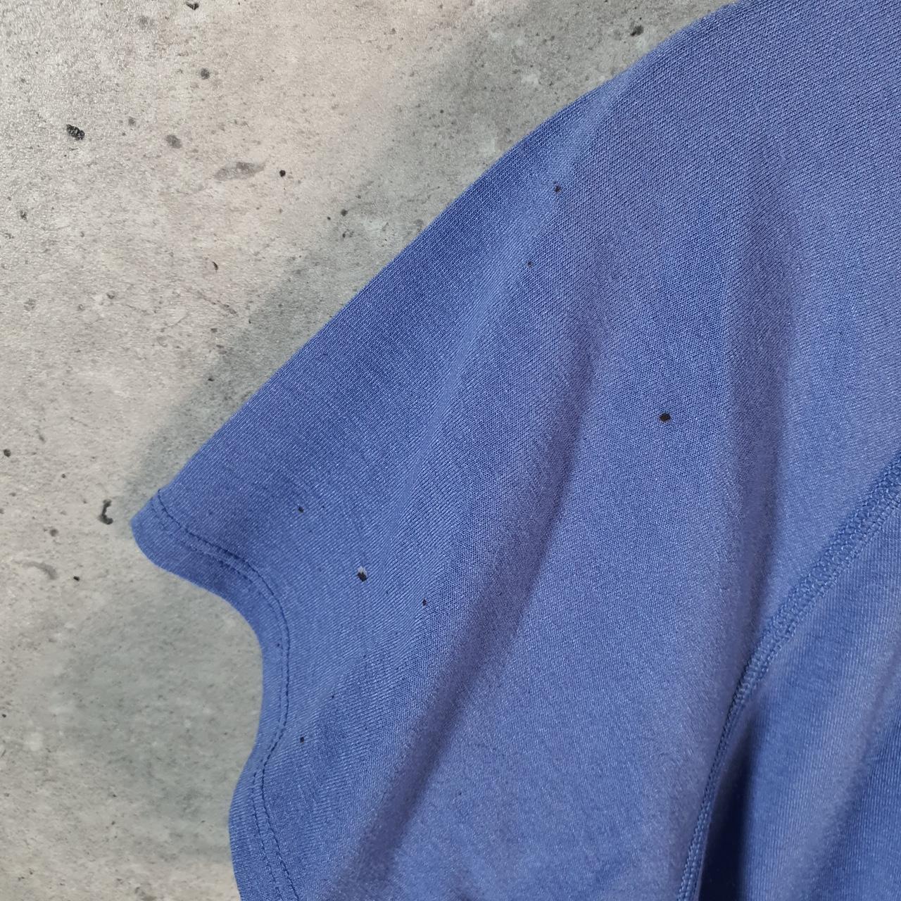 Vintage Under Armour Spellout T Shirt Shirt Womens Large Blue Loose Heat Gear Athletic C9667