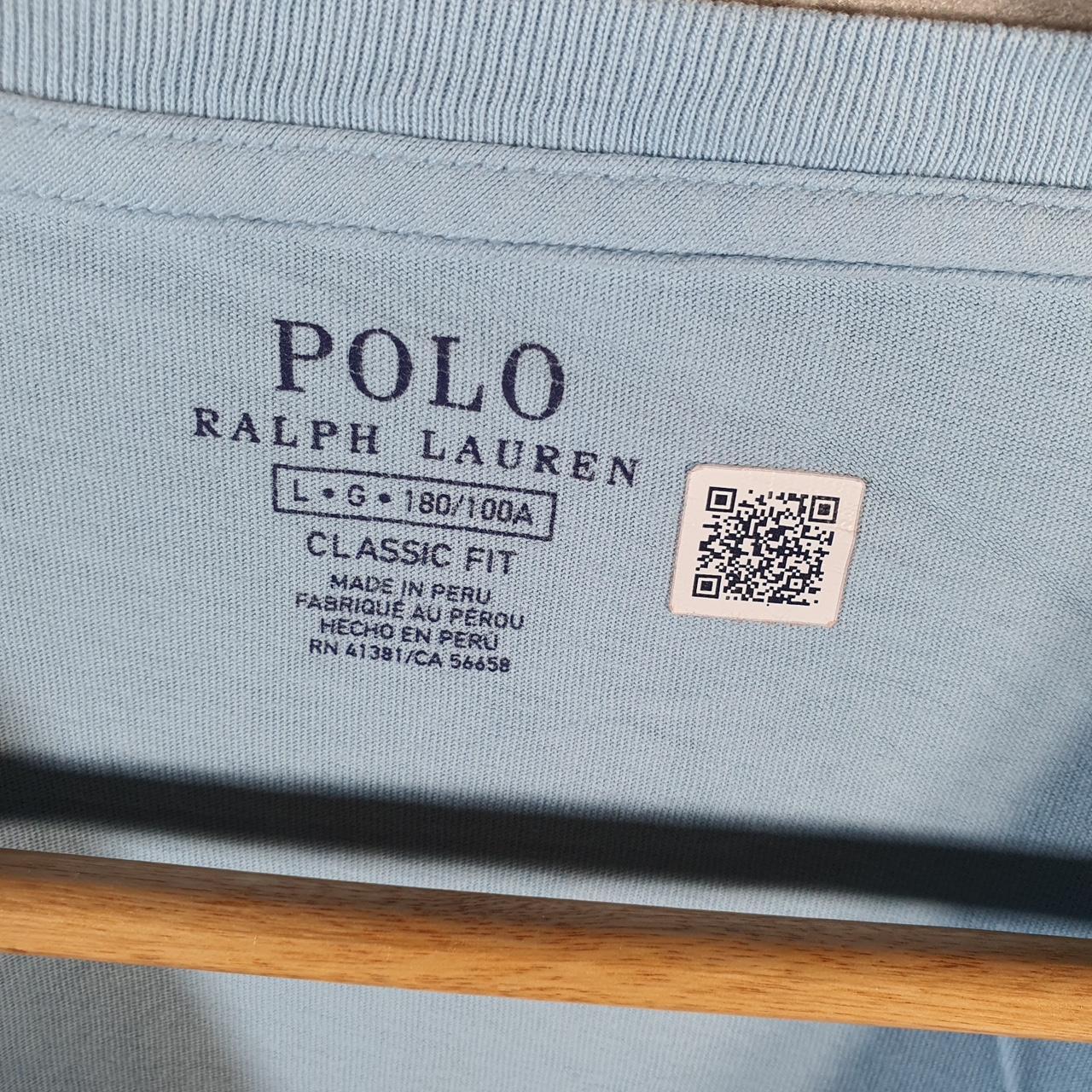 Vintage Ralph Lauren Polo T Shirt Men’s Large Blue Classic Fit Pony