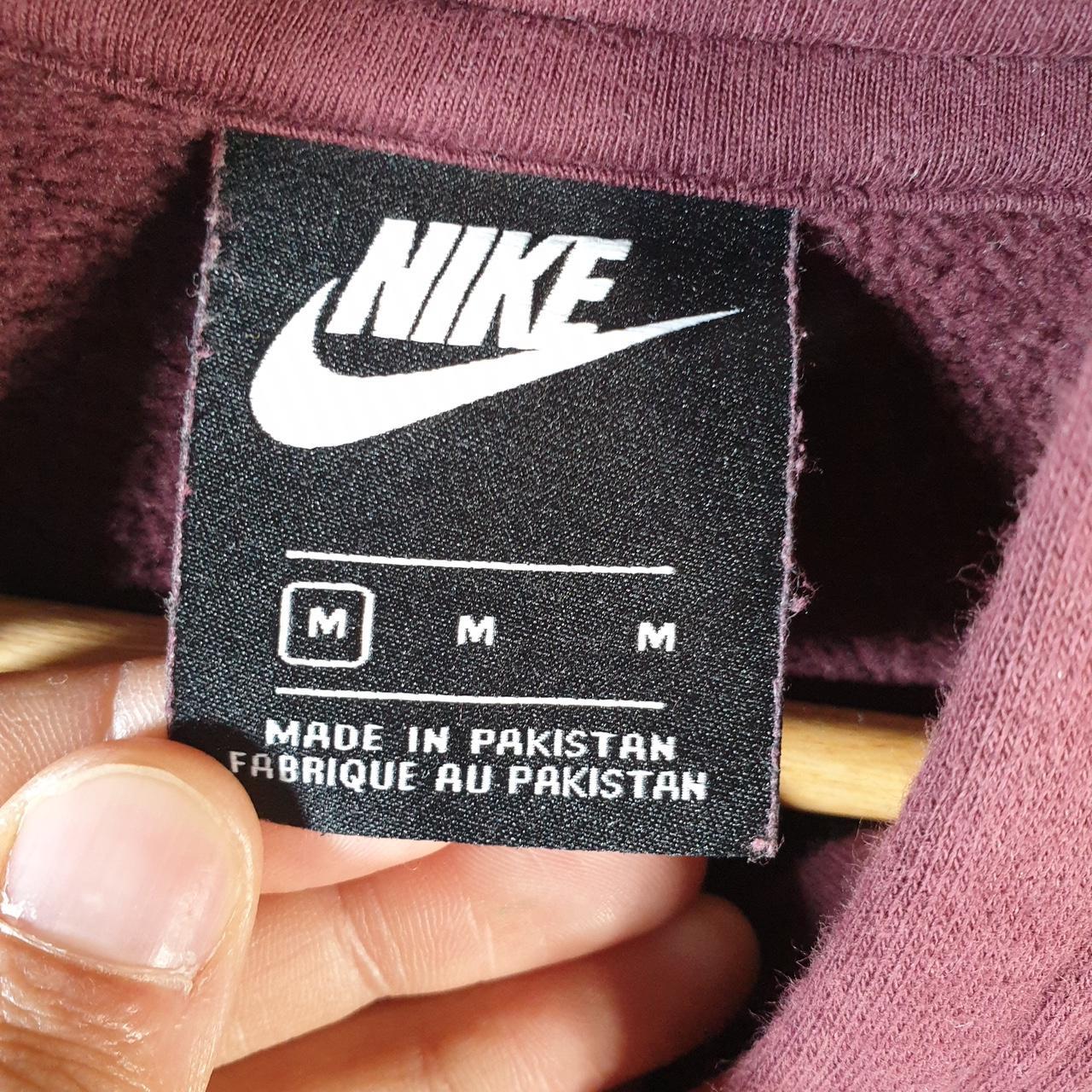 Vintage Nike Club Embroidered Hoodie Men’s Medium Burgundy Red Swoosh Y2K Pullover