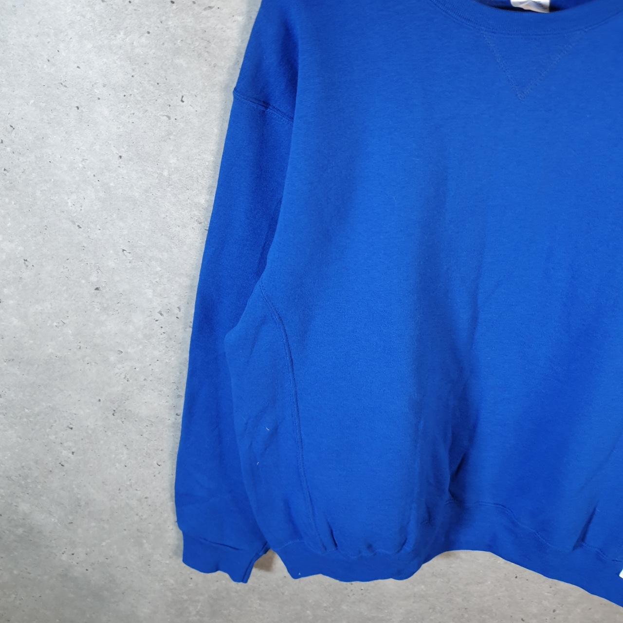 Vintage Russell Athletic Blank Baggy Sweatshirt Men’s Large Blue Pullover