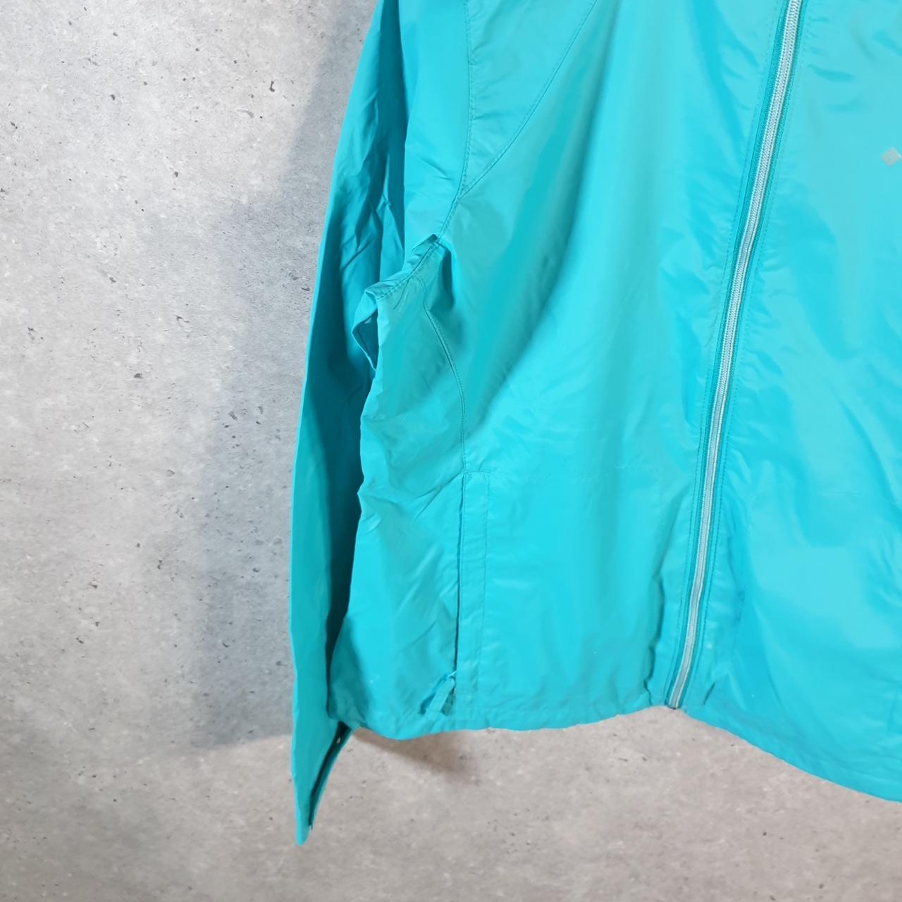 Vintage Columbia Windbreaker Track Jacket Womens Large Blue USA Athletic