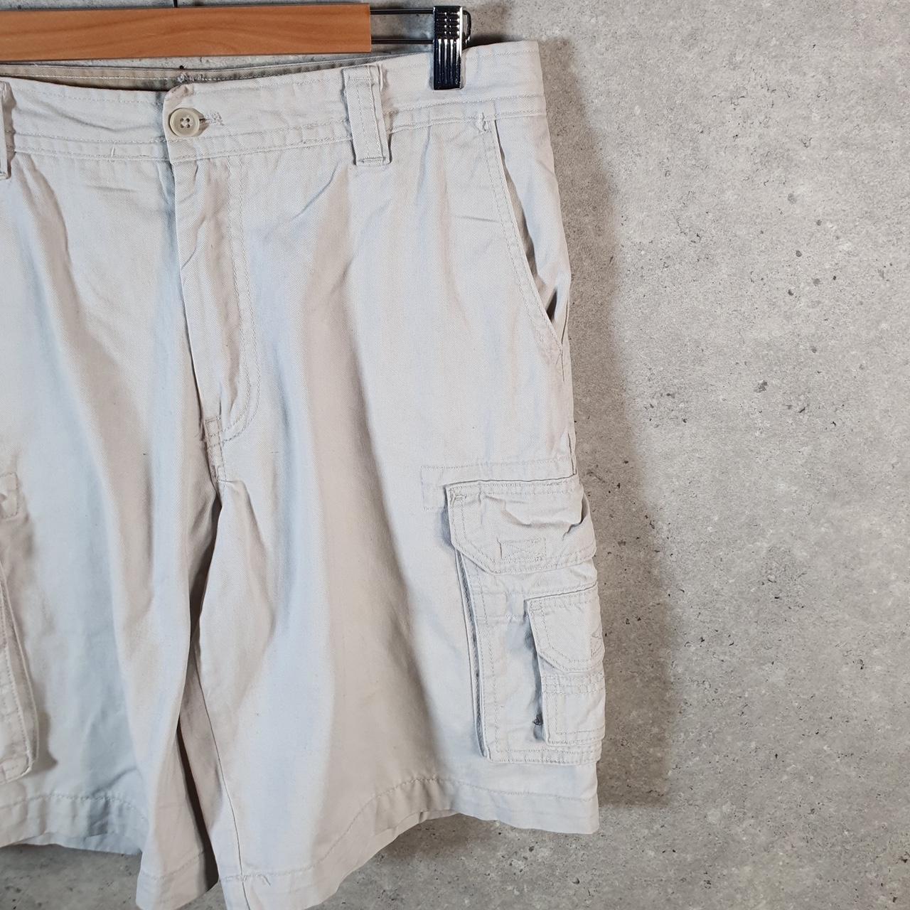 Vintage Dockers Chino Shorts Jorts Cargo Men’s W34 Beige Baggy Cotton A4418