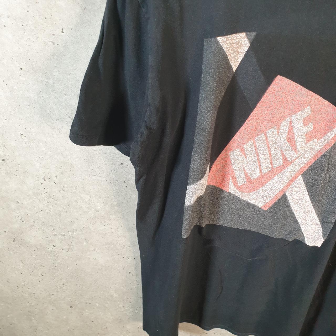 Vintage Nike Spellout T Shirt Men’s Large Black Logo Swoosh Athletic