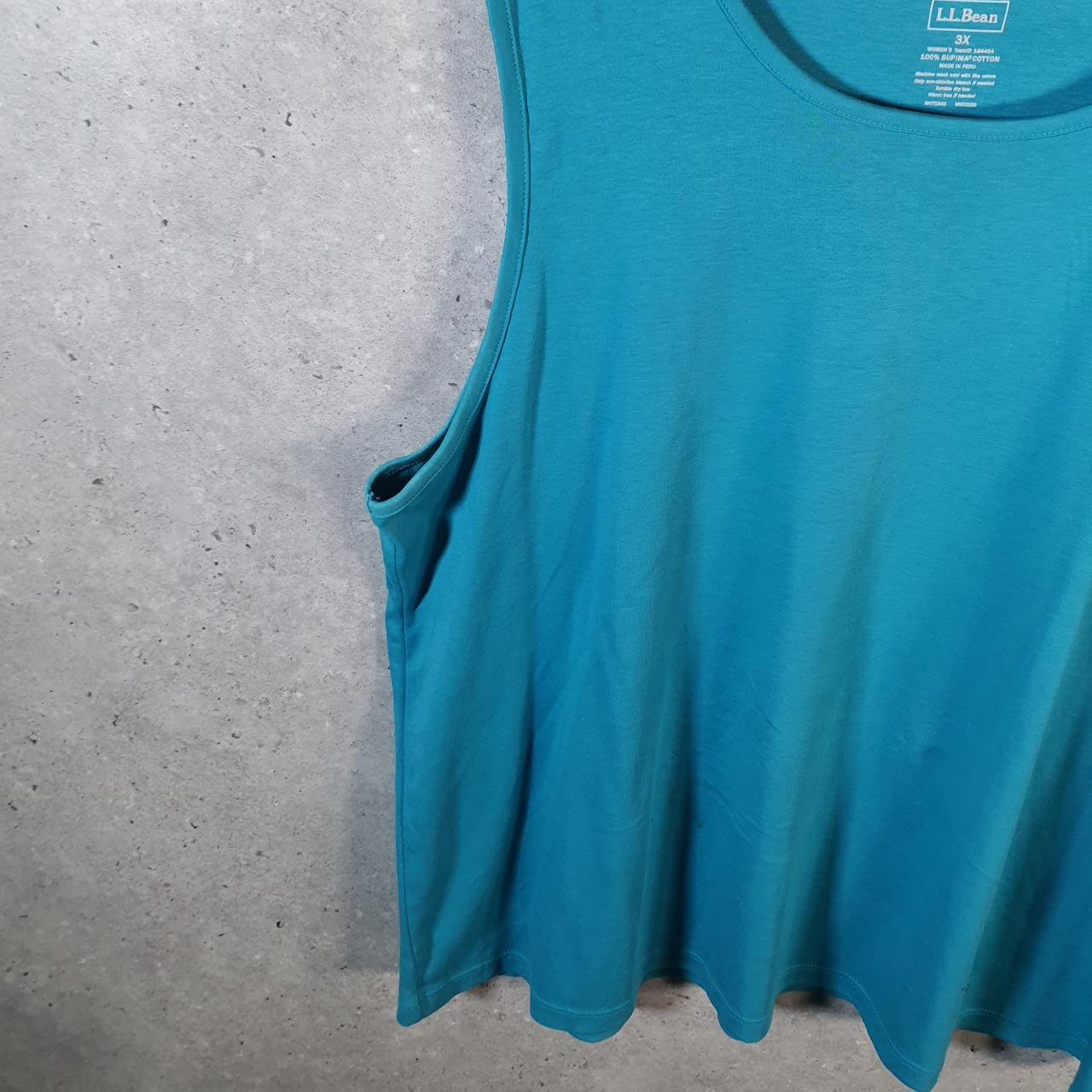 Vintage L.L Bean Blank Vest Womens 3XL Blue Casual sports Logo Athletic