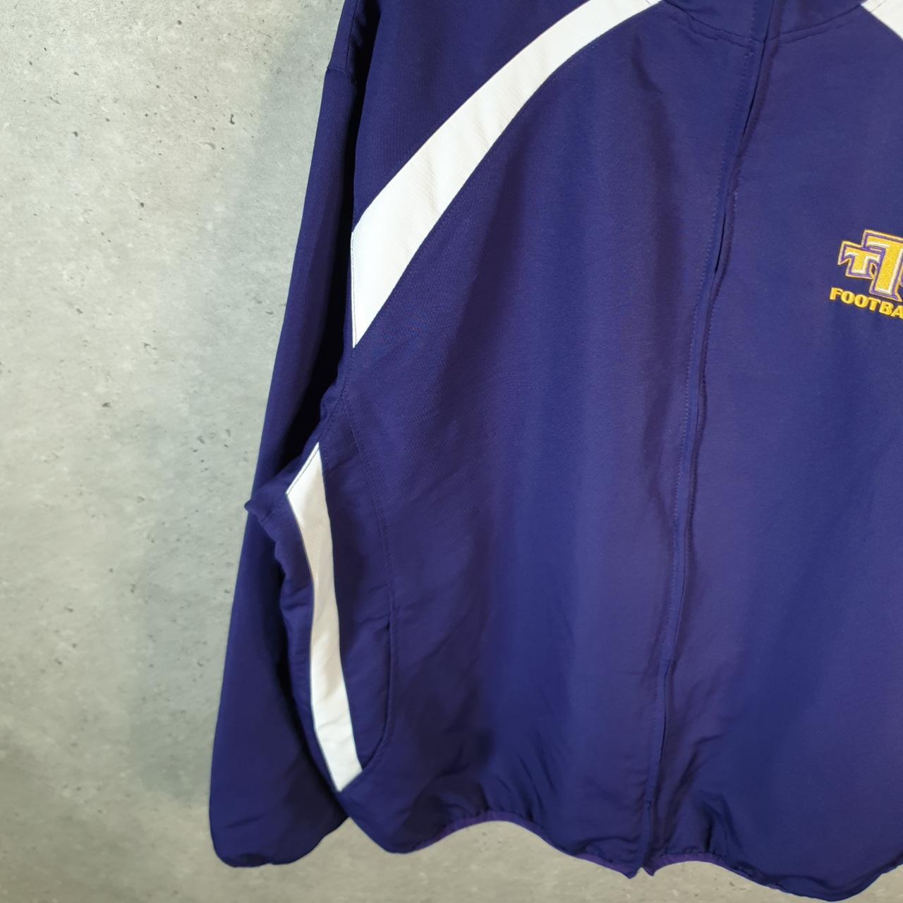 Vintage Russell Athletic TTU Football USA Track Jacket Men’s XL Purple Full Zip