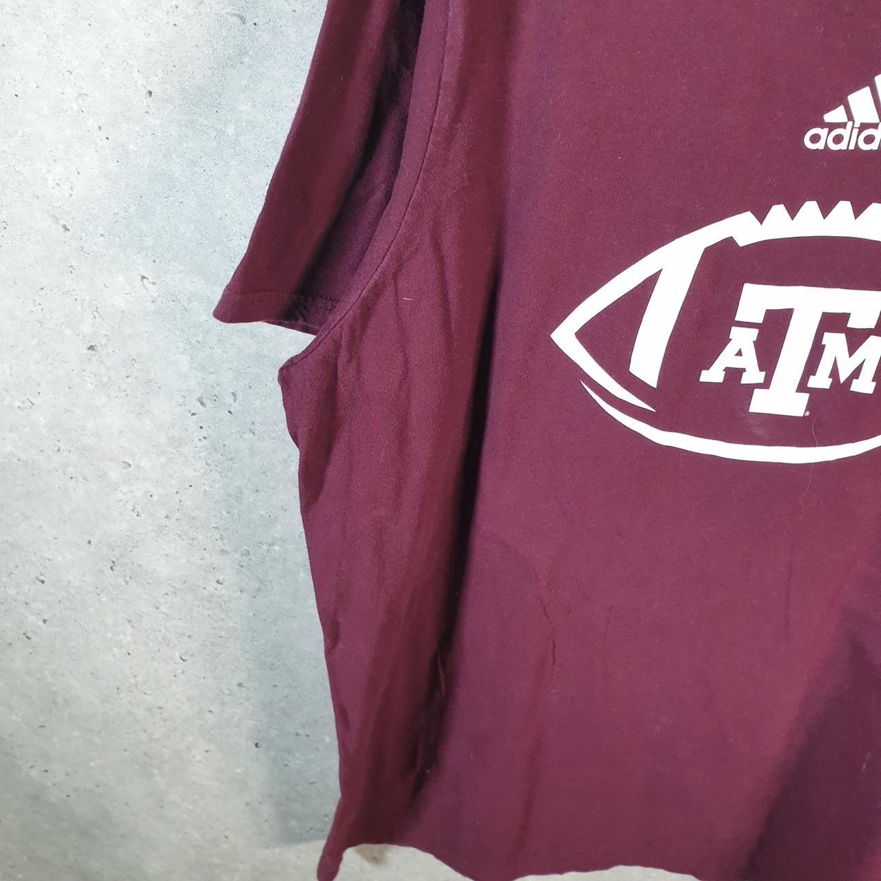 Vintage Adidas ATM Amplifier T Shirt Men’s 2XL Burgundy Red Three Stripes Logo Athletic