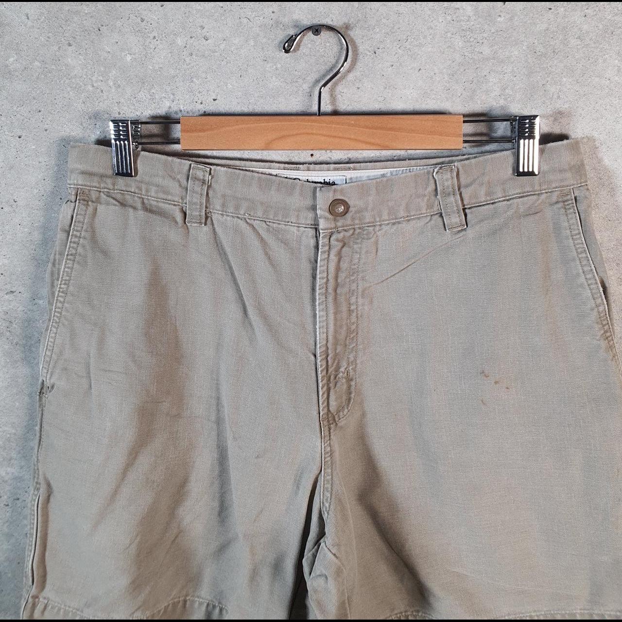 Vintage Columbia Carpenter Shorts Jorts Cargo Men’s W34 Grey Athletic Hiking Baggy A4459