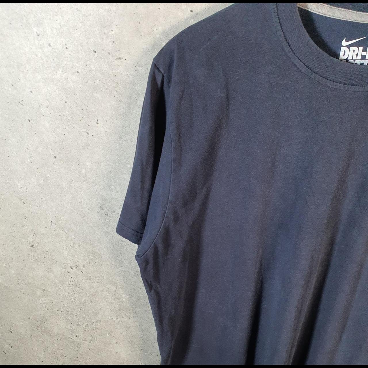 Vintage Nike Printed T Shirt Men’s Large Blue Swoosh Athletic