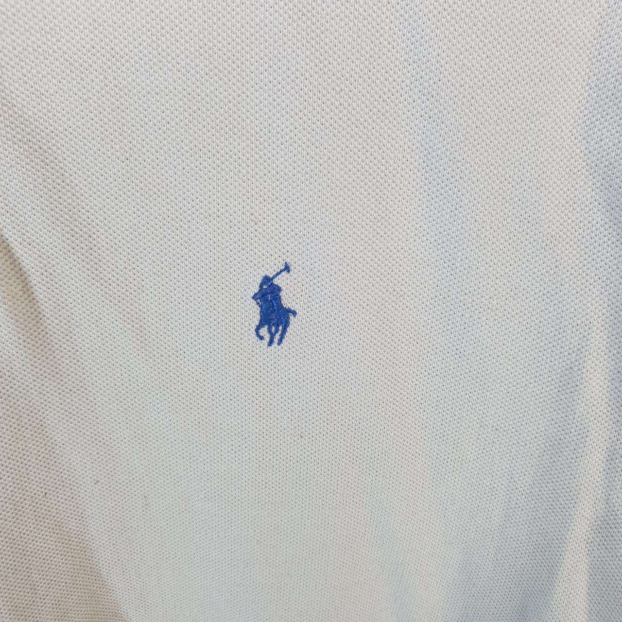 Vintage Ralph Lauren Polo Shirt Womens XL White Casual Cotton Embroidered Pony