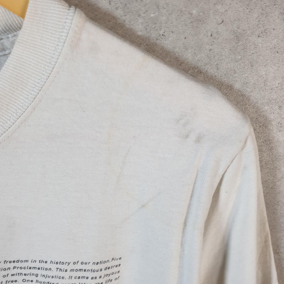 Vintage Martin Luther King T Shirt Men’s Small White Casual Sports Logo Athletic