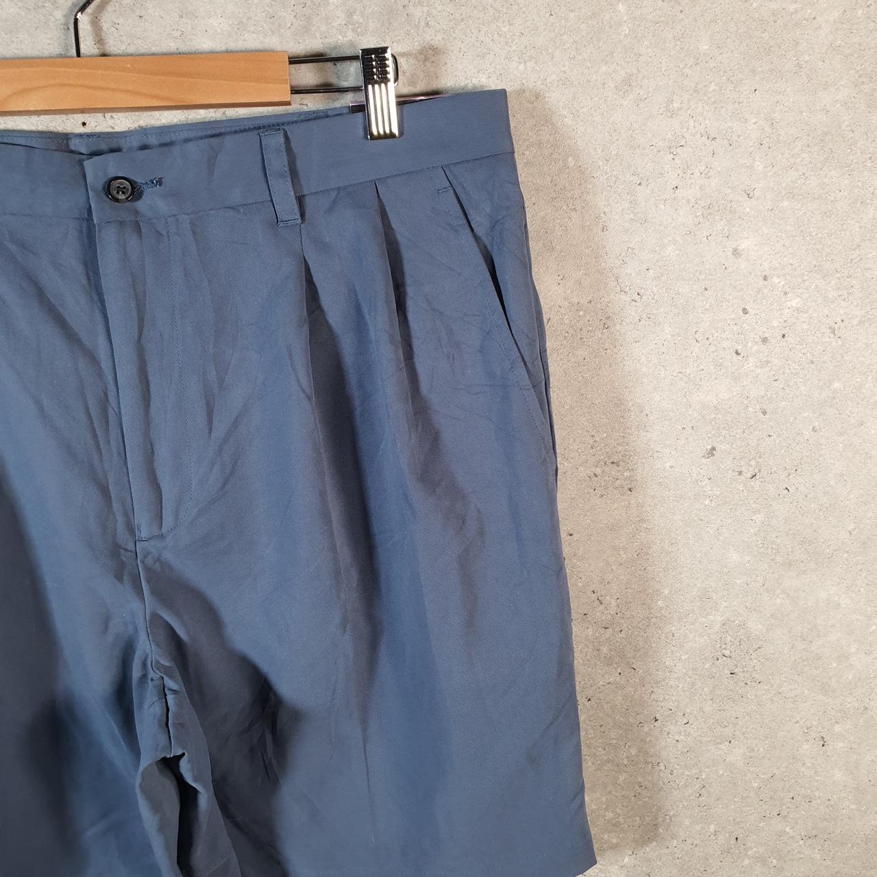 Vintage Izod Golf Chino Shorts Jorts Cargo Men’s W38 Blue Baggy Cotton A4319