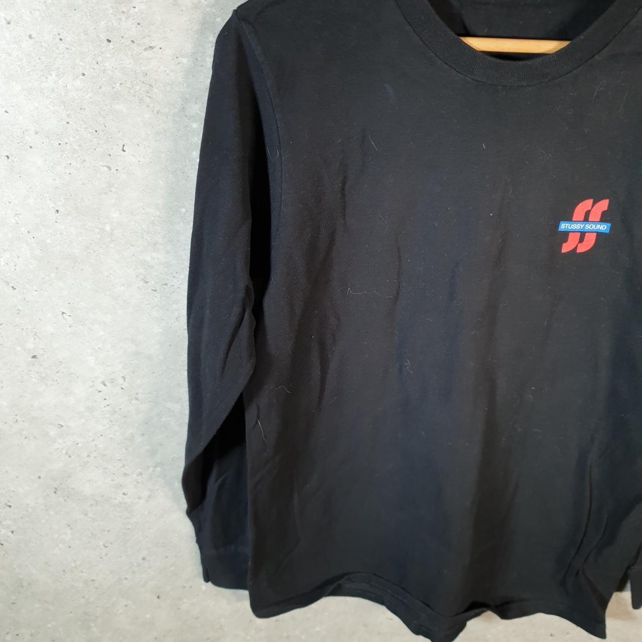 Vintage Stussy Sound System SSS T Shirt Men’s Small Black Graphic Long Sleeve