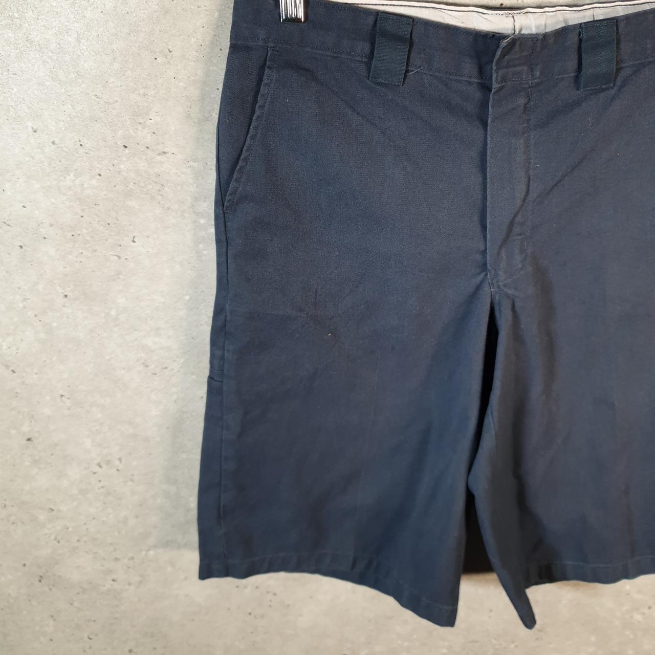 Vintage Dickies Baggy Chino Shorts Jorts Cargo Womens W30 Navy Blue Loose Fit