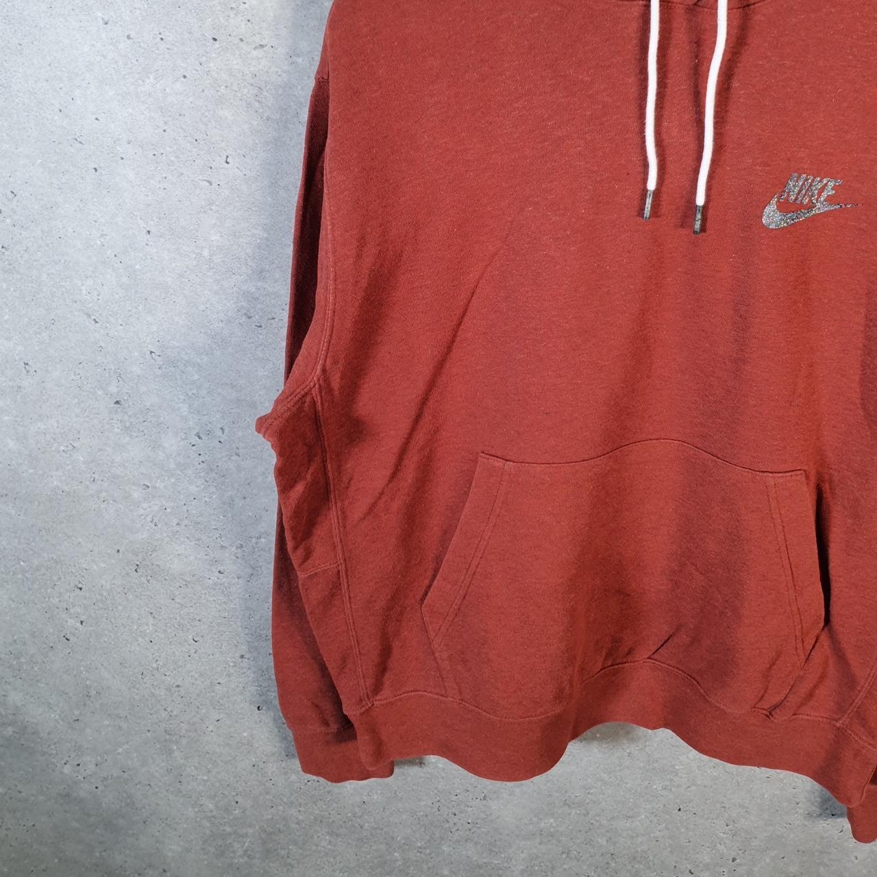 Vintage Nike Club Hoodie Men’s Medium Orange Swoosh Y2K Pullover Logo