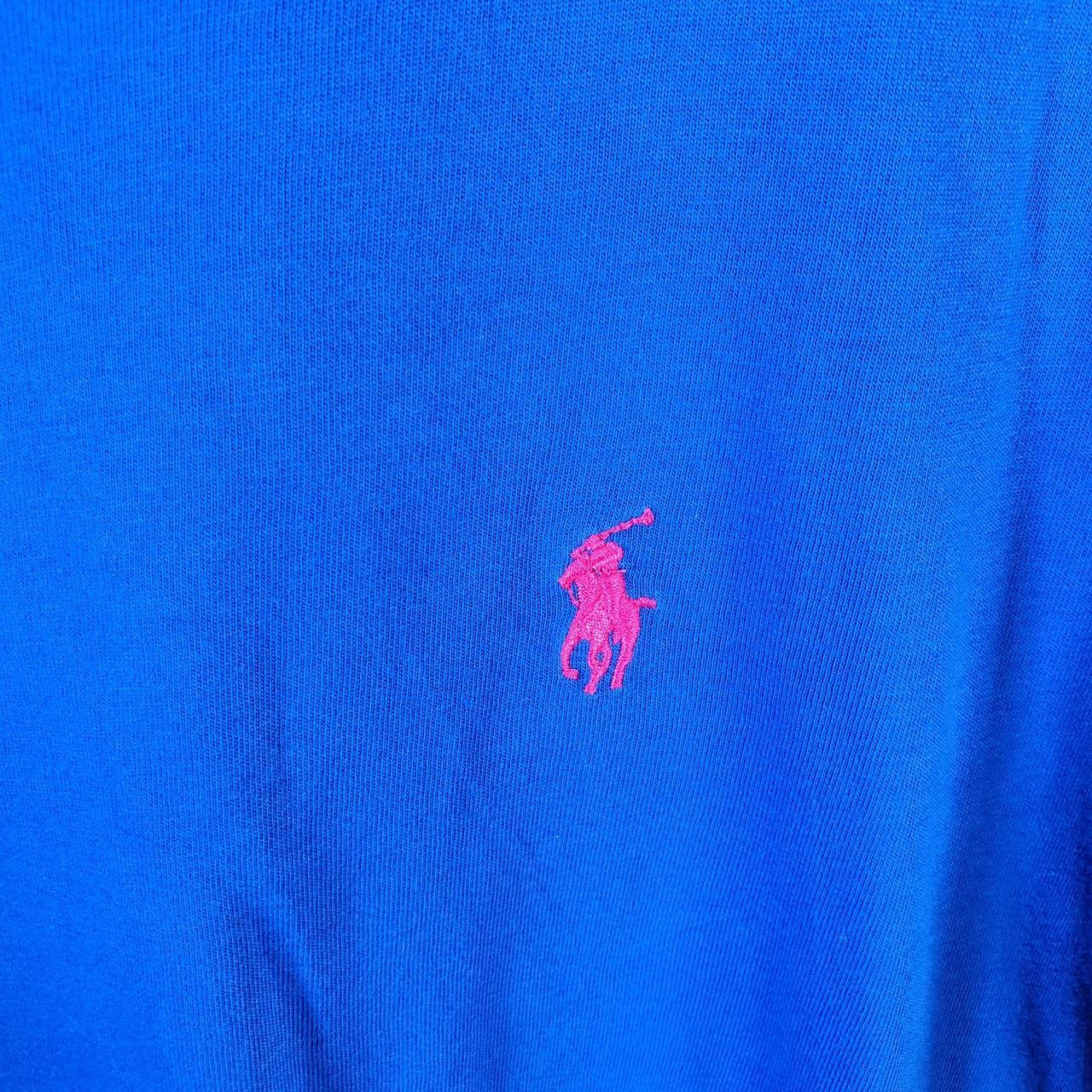 Vintage Ralph Lauren Polo Sport T Shirt Men’s Small Blue Classic Fit Embroidered Pony C8641