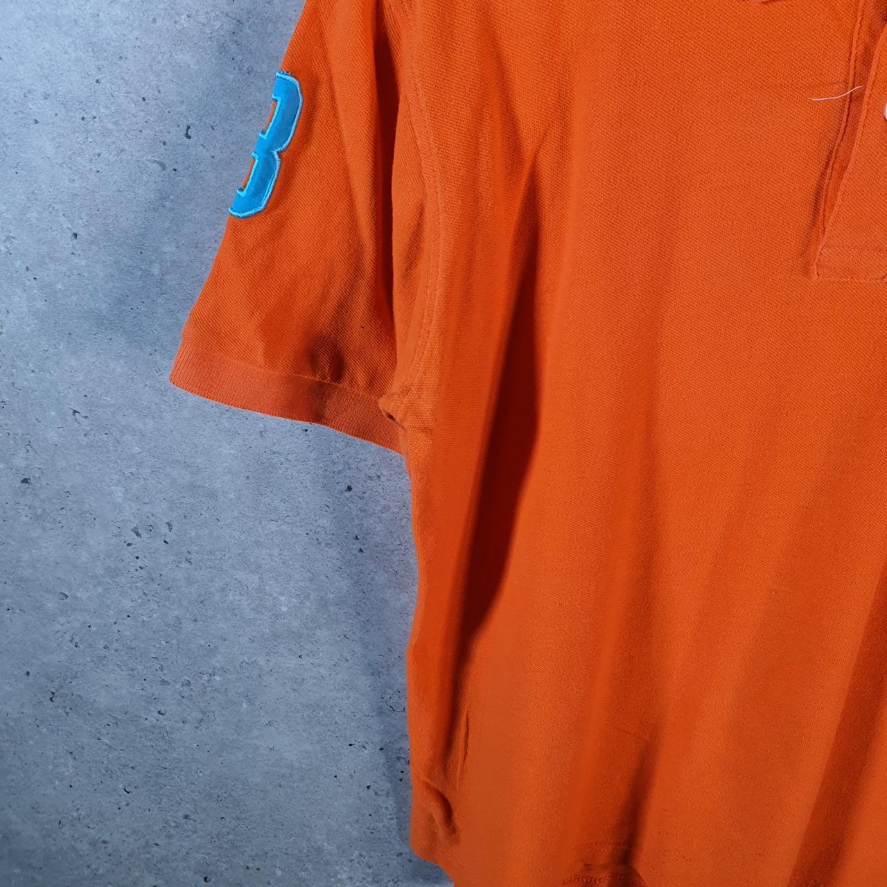 Vintage Ralph Lauren Polo Shirt Men’s Small Orange Classic Fit Chief Keef Big Pony