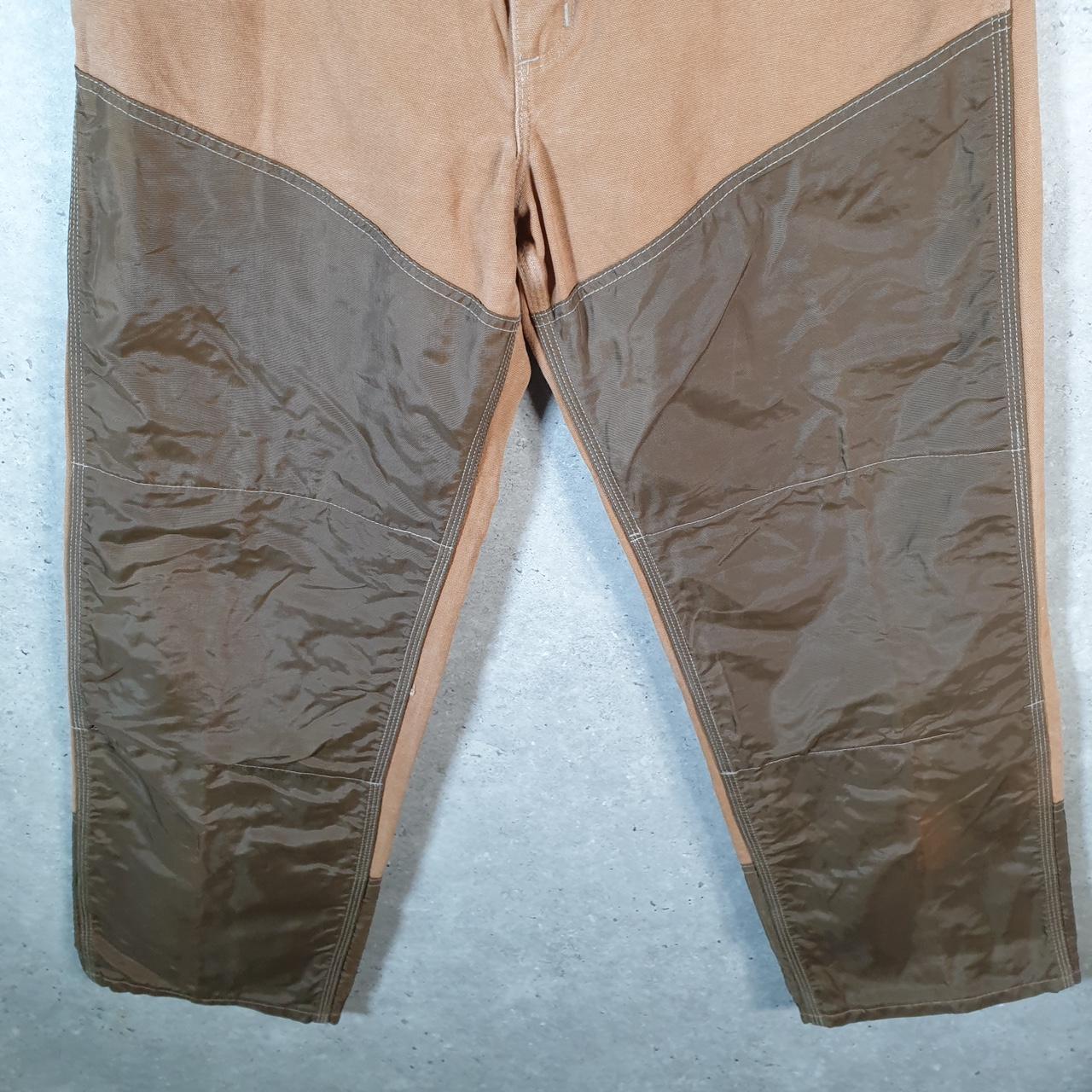 Vintage Carhartt Carpenter Double Knee Trousers Mens W34 L30 Brown Original Fit Workwear