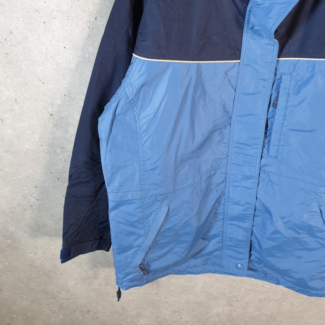 Vintage Columbia Windbreaker Track Jacket Womens Large Blue USA Athletic