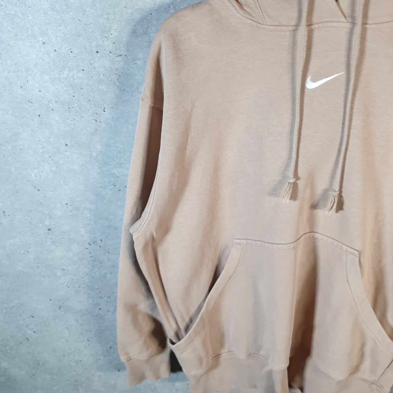 Vintage Nike Centre Swoosh Embroidered Hoodie Men’s Small Pink Swoosh Y2K Pullover