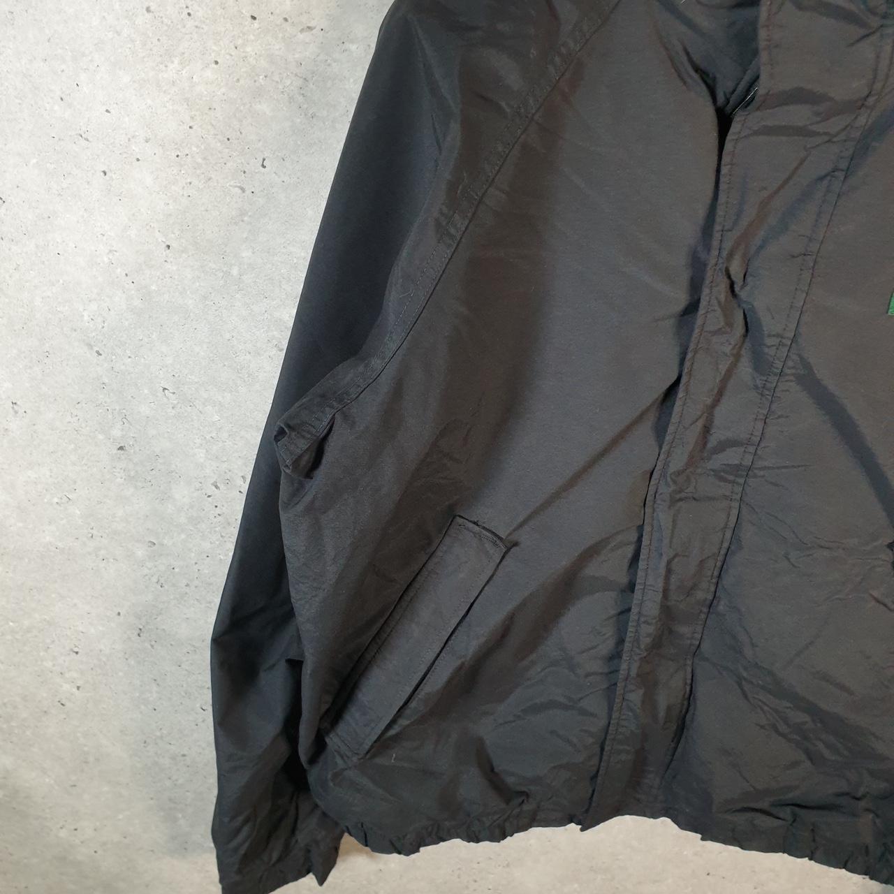 Vintage L.L. Bean Outdoors Nylon Jacket Mens XL Black Waterproof Shell Coat