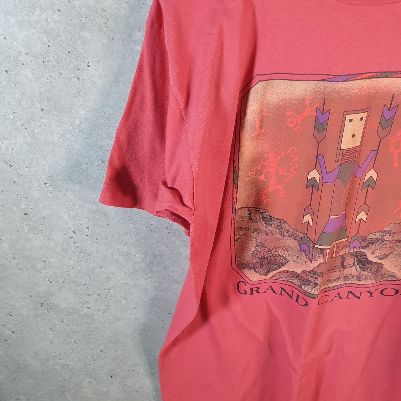 Vintage Prairie Mountain Grand Canyon 90s USA Single Stitch T Shirt Men’s Large Red
