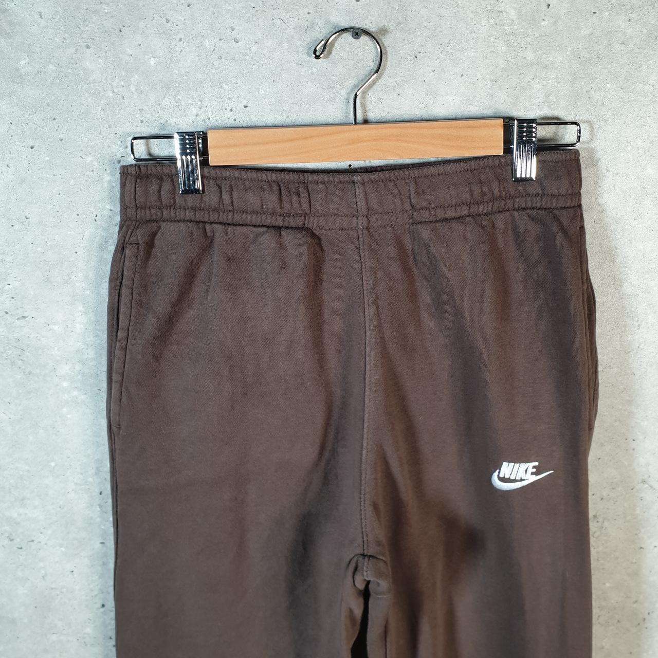 Vintage Nike Club Sweatpant Joggers Mens Small Brown Swoosh Sports Tracksuit Big Fish Vintage