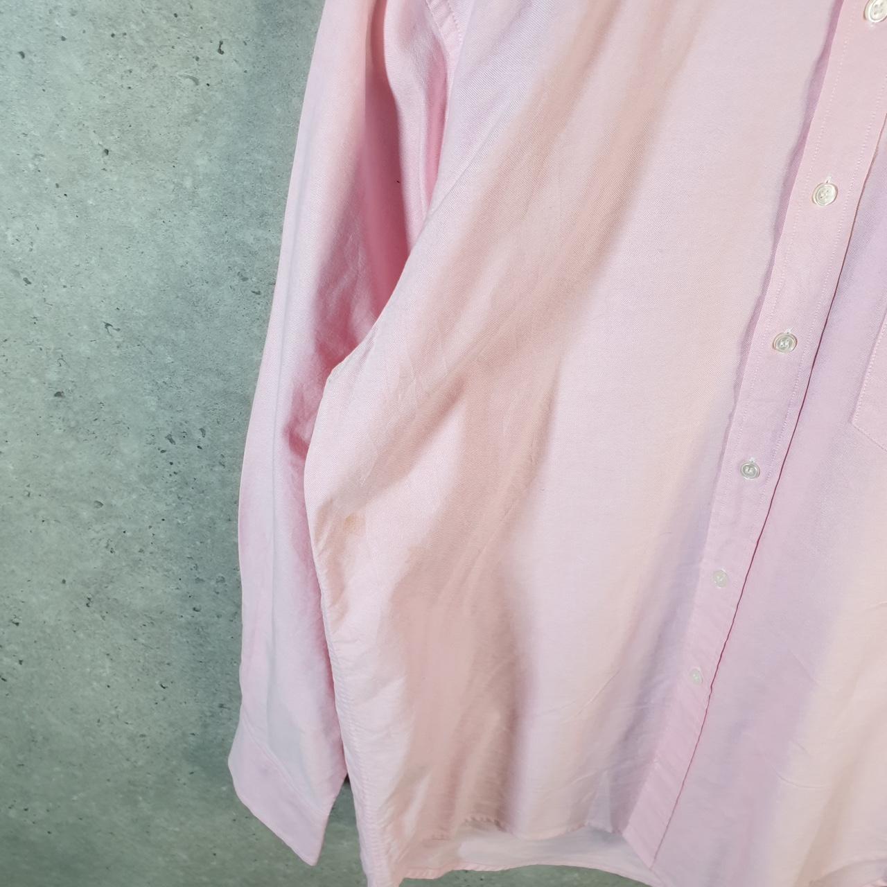 Vintage Ralph Lauren Button Down Shirt Men’s Medium Pink Classic Fit Pony Casual