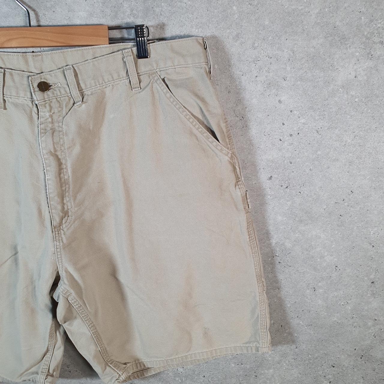 Vintage Carhartt Baggy Carpenter Shorts Jorts Cargo Men’s W44 Brown Relaxed Fit Workwear A4850