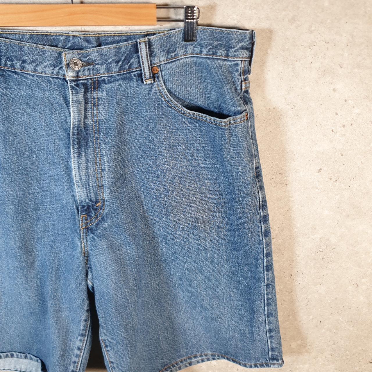 Vintage Levi’s 550 Baggy Shorts Jorts Cargo Mens W42 Blue Relaxed Denim