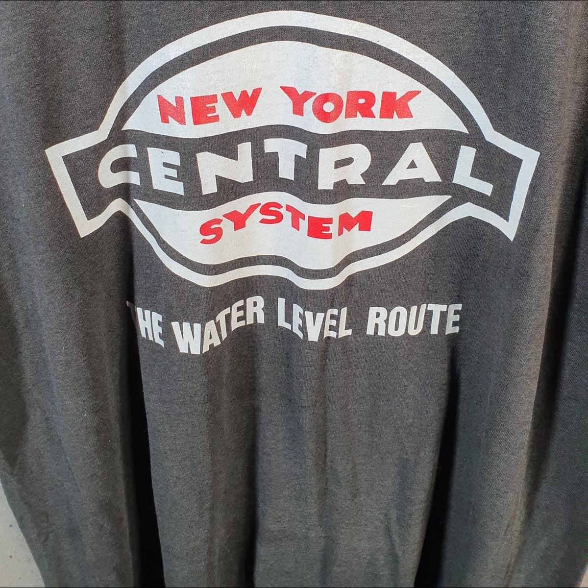 Vintage New York Central System Water 90s USA Single Stitch T Shirt Men’s Medium Black