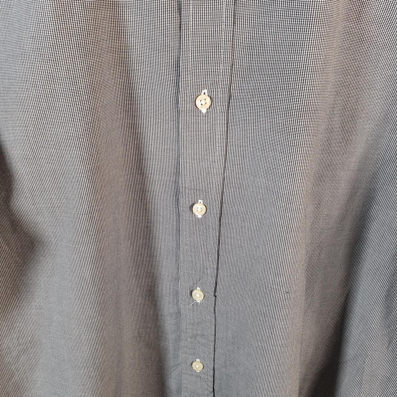 Vintage Ralph Lauren Button Down Shirt Men’s Large Grey Fish Eye Classic Cotton Pony Casual Big Fish Vintage