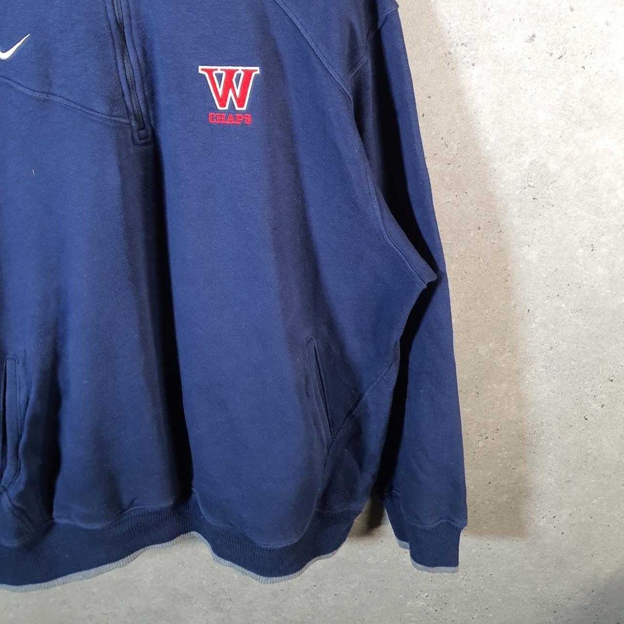 Vintage Nike 1/4 Zip Sweatshirt Men’s XL Navy Blue Swoosh Y2K Pullover Logo