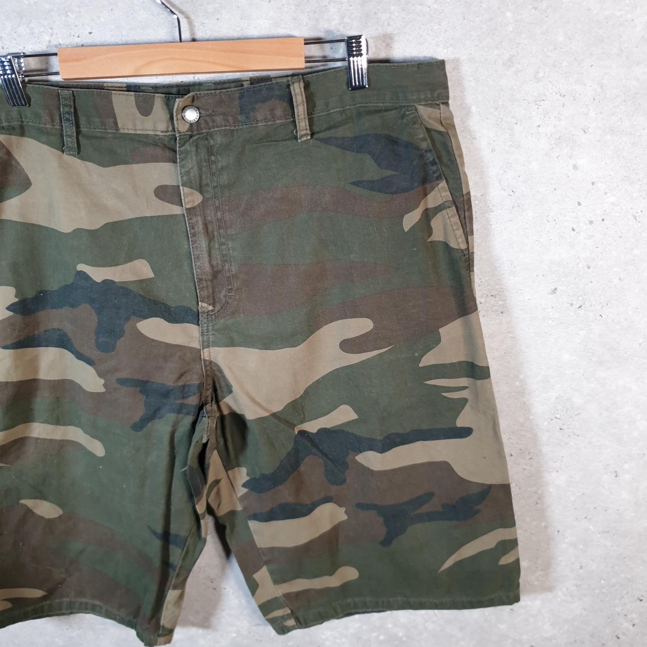 Vintage Dickies Baggy Chino Shorts Jorts Cargo Mens W40 Camouflage Loose Fit