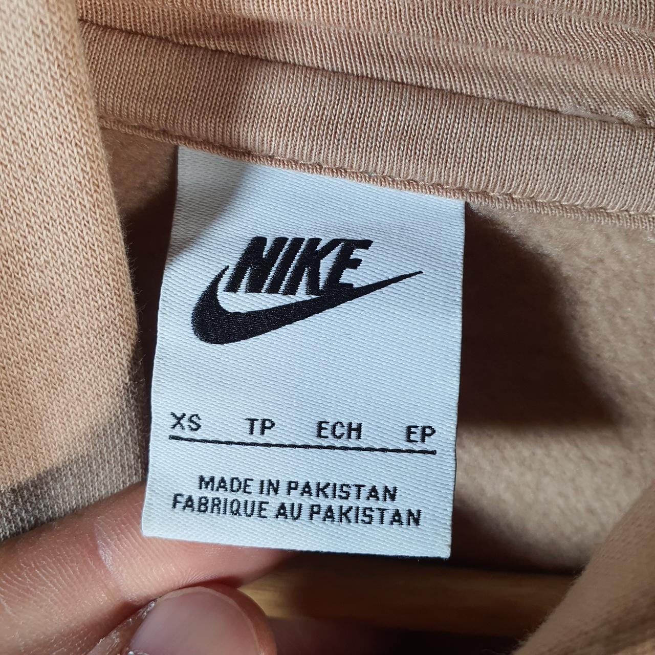 Vintage Nike Centre Swoosh Embroidered Hoodie Men’s XS Brown Y2K Pullover