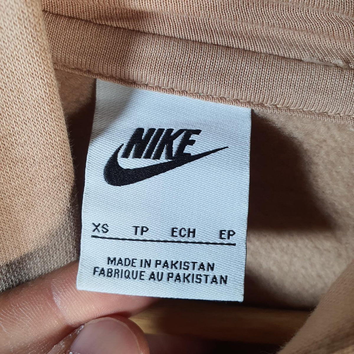 Vintage Nike Centre Swoosh Embroidered Hoodie Men’s XS Brown Y2K Pullover