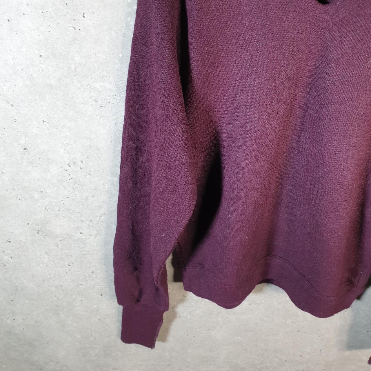 Vintage Izod Lacoste 90s USA Sweatshirt Men’s Medium Burgundy Pullover Logo Y2K Jumper