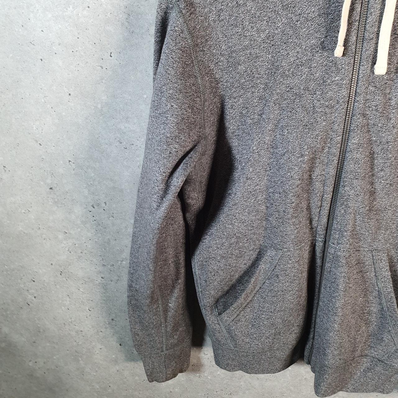 Vintage Ralph Lauren Polo Heavyweight Hoodie Men’s Small Grey Cotton Full Zip Pony