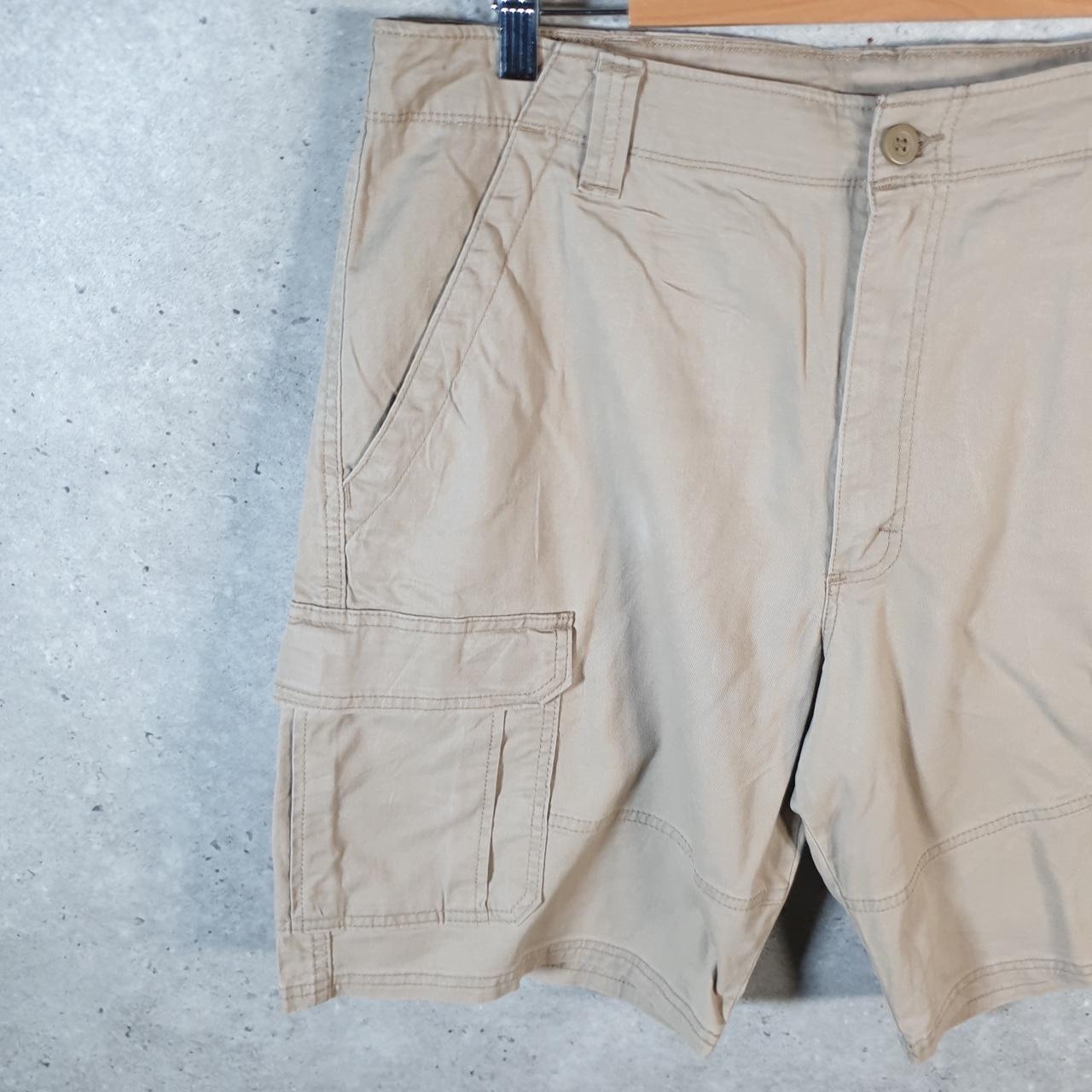 Vintage Wrangler Shorts Jorts Cargo Men’s W34 Brown Chino Pockets Baggy Cotton