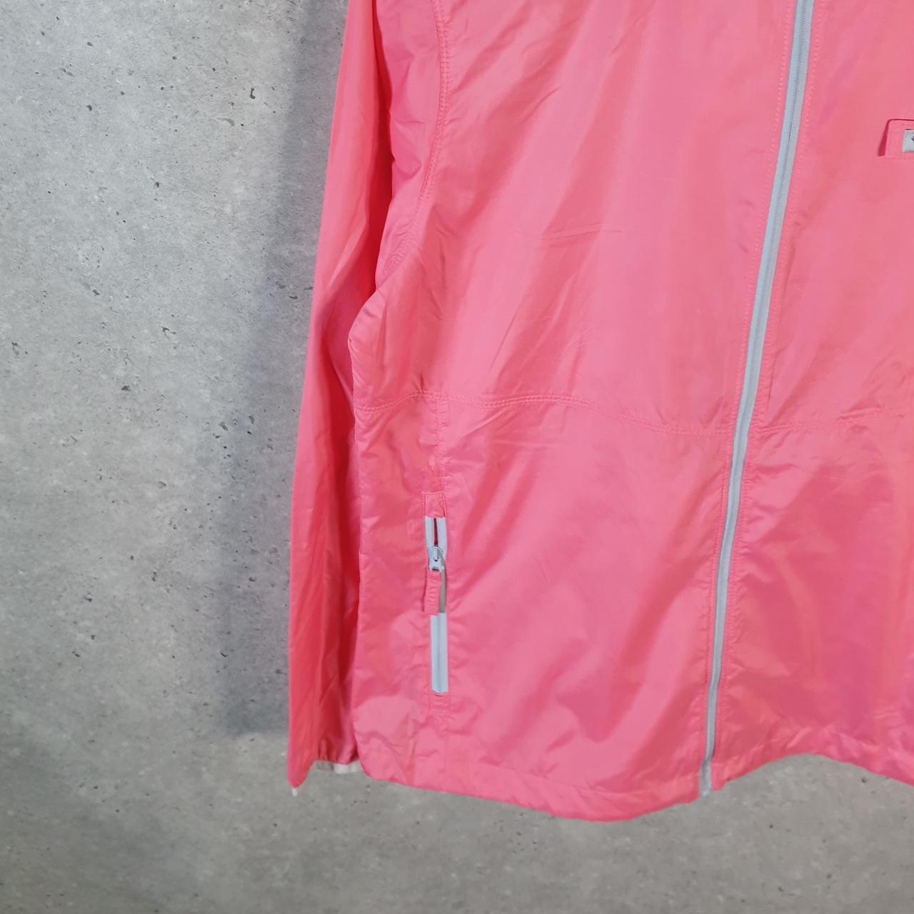Vintage Columbia PFG Windbreaker Track Jacket Womens Medium Pink USA Athletic