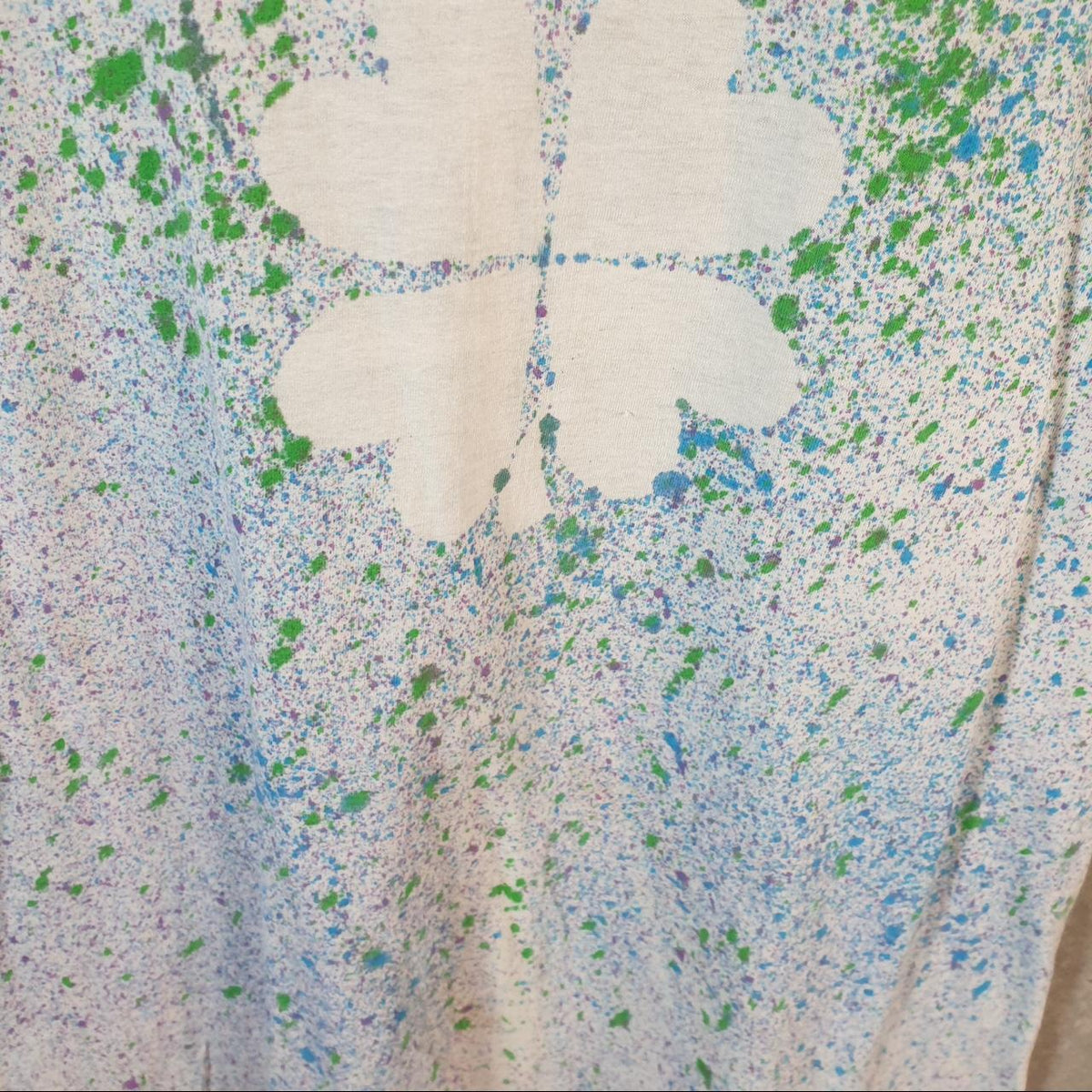 Vintage BVD Dazzling Floral Graphic 90s USA Single Stitch T Shirt Men’s XL Blue Tie Dye