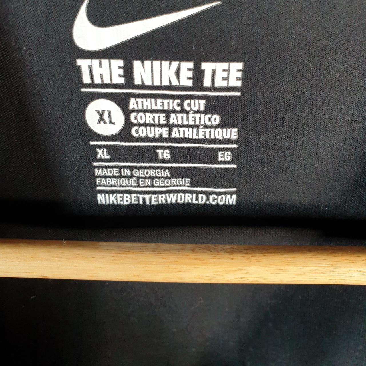 Vintage Nike T Shirt Shirt Men’s XL Black Logo Swoosh Athletic C9600