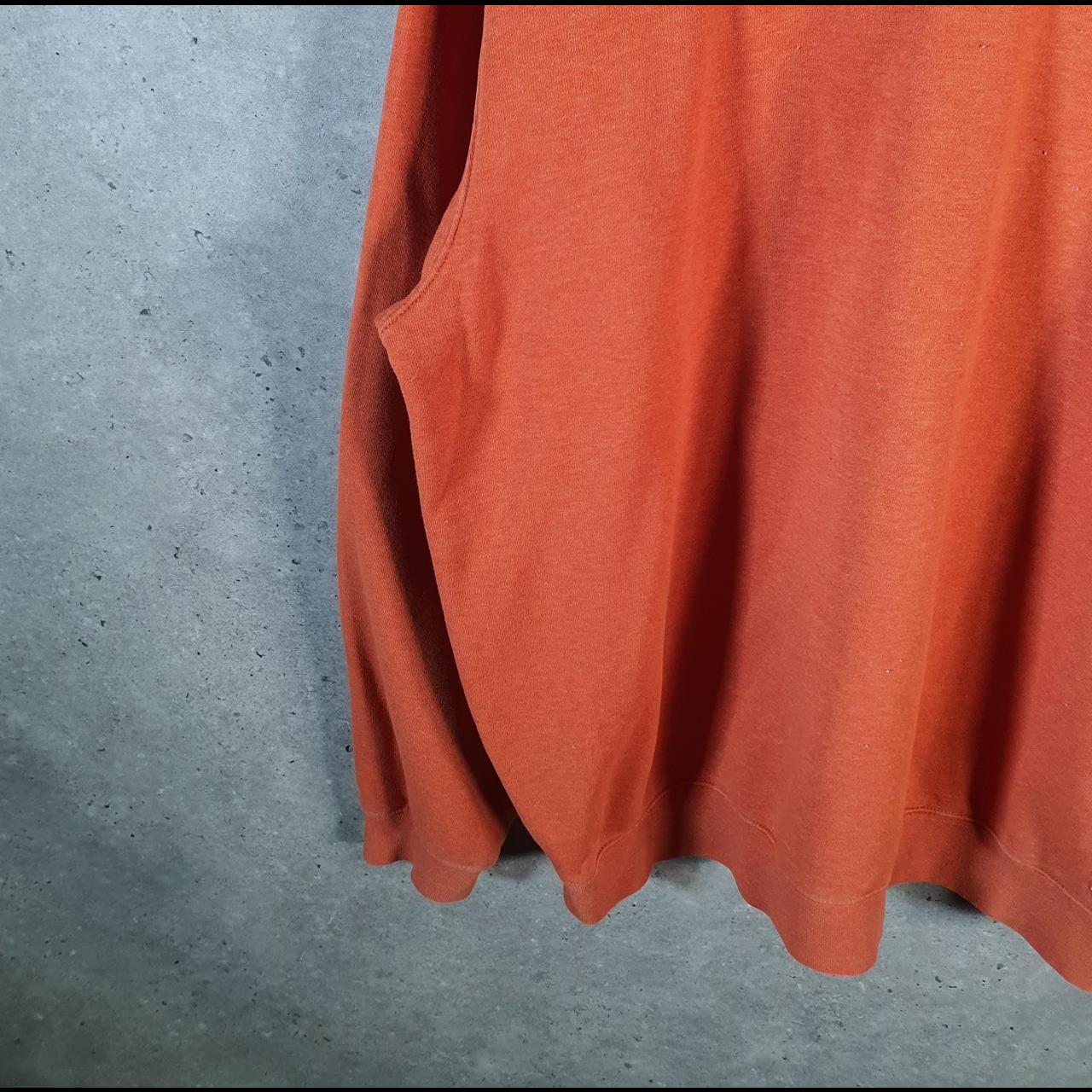 Vintage Carhartt Sweatshirt Womens Large Orange Pullover Blank USA Loose Fit