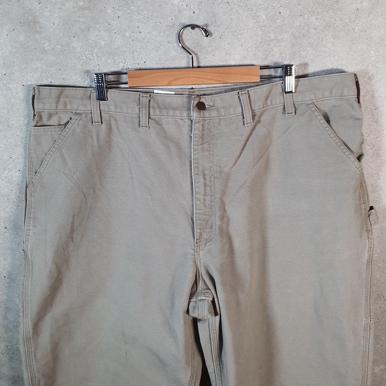 Vintage Carhartt Carpenter Trousers Mens W44 L32 Grey Original Dungaree Fit Workwear USA