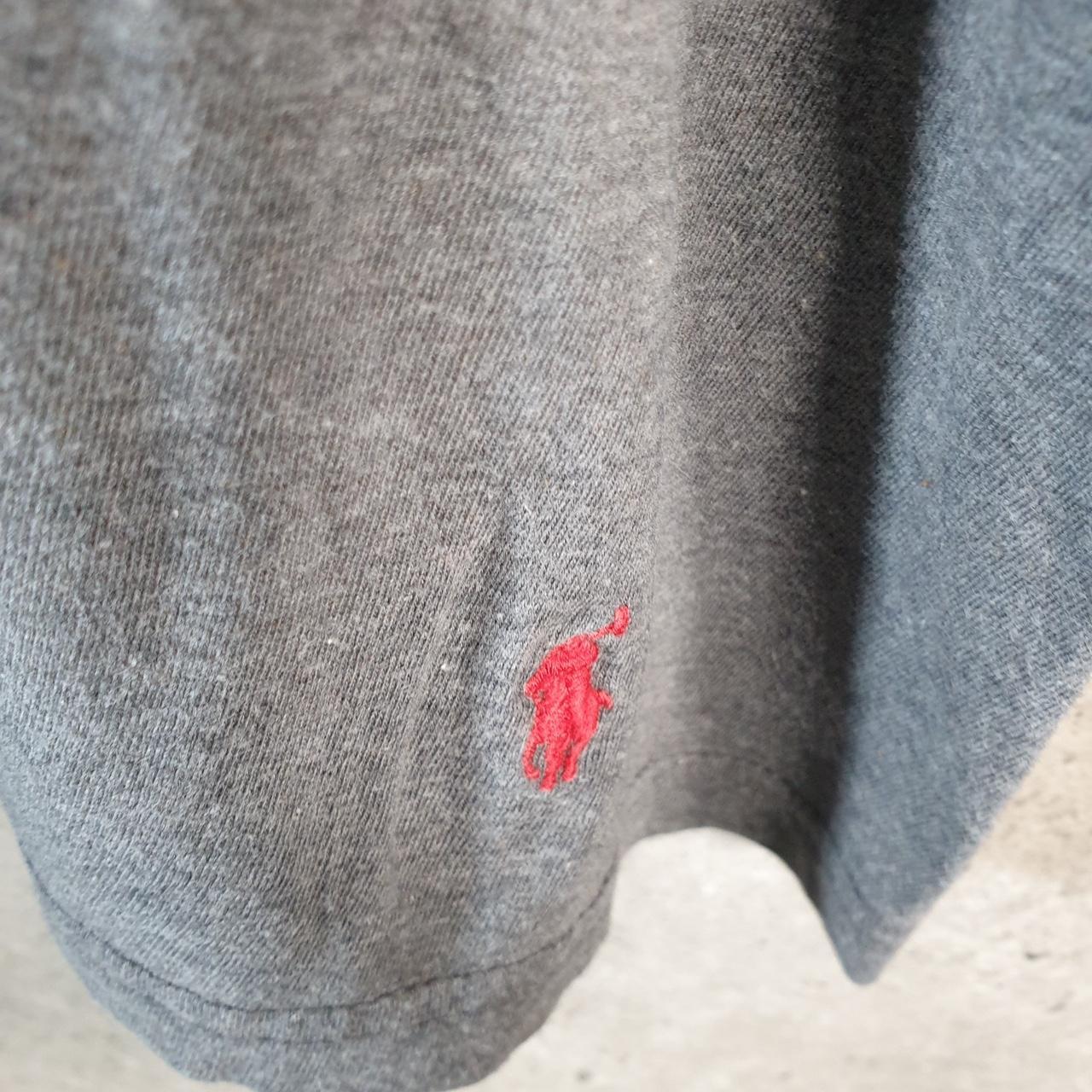 Vintage Ralph Lauren Polo T Shirt Men’s Large Grey Embroidered Classic Fit Pony C8579